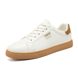 Baskets de sport tendance pour hommes en cuir véritable respirant à lacets – Idéales pour l'hiver et toutes les saisons, style décontracté et skateboard - Product Image 5