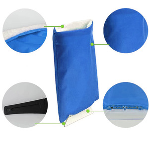ที่ขูดน้ำแข็งพร้อมถุงมือ ขนาด 26x16.5 ซม. บุผ้าอุ่นสำหรับขจัดหิมะและน้ำแข็งบนกระจกรถยนต์ - Product Image 4