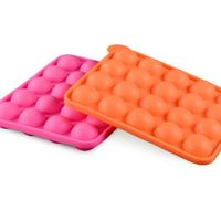Moule en silicone alimentaire 20 cavités pour boules de chocolat, écologique, marque USSE, pour bonbons, outil de pâtisserie DIY, moule à sucettes