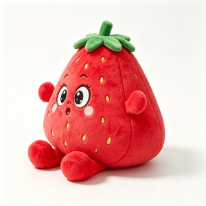 Peluche de fresa personalizado, peluche de fresa roja, personaje de fresa, juguete de peluche de fresa, lindo peluche de fresa - Product Image 3