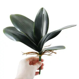 FC4401 인공 식물 Phalaenopsis 난초 잎 5 조각