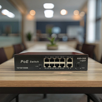 Commutateur POE Gigabit complet 8 ports 8*10/100/1000Mbps Ethernet 1000M capacité de commutation VLAN QoS RJ45 UTP réseau IP Stock de bureau
