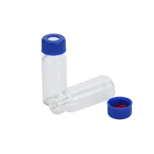 Flacons d'analyse de l'eau en verre borosilicaté à col de vis de stockage d'échantillon de 20ml