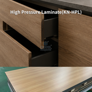 Lámina Laminada Compacta Moderna para Gabinetes de <span class=keywords><strong>Cocina</strong></span>, <span class=keywords><strong>Formica</strong></span> HPL de 12 mm, Resistente al Fuego y al Agua, con Acabado de Grano de Madera para Encimeras - Product Image 4