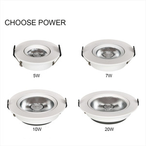 Soffitto <span class=keywords><strong>da</strong></span> incasso luce <span class=keywords><strong>Spot</strong></span> Hotel Home Shop di alta qualità rotondo 75mm 55mm lavapavimenti regolabili Cob <span class=keywords><strong>faretti</strong></span> decorativi a Led - Product Image 3