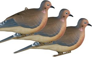 Lot de leurres réalistes pour colombes d'obsédition, oiseaux en repos et en perchoir avec clip de suspension facile pour la chasse - Product Image 3