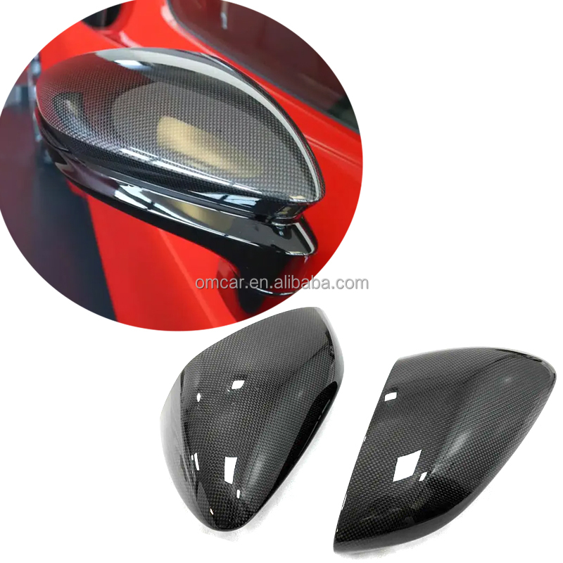 Car Tuning Parts for SF90 Dry Carbon Fiber Side Mirror for Ferrari SF90 View Mirrors Cover Automotive Accessories Body Kit