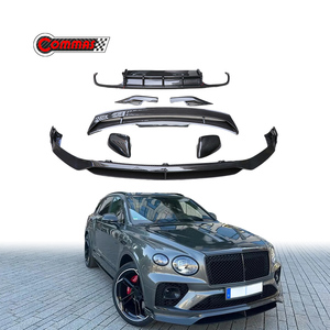 Kit carrosserie en fibre de carbone sèche style Lar-te pour Bentley Bentayga 2020-2025 : Lame avant, coques de rétroviseurs, diffuseur arrière, kit aileron arrière - Product Image 1