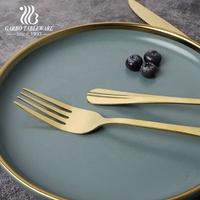 Vente en gros 410 cuillère à thé en acier inoxydable or pour le café style de luxe de qualité alimentaire maison couverts cuillère à dessert avec logo personnalisé