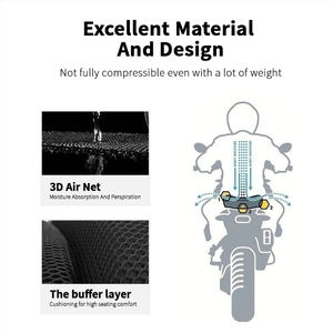Pour <span class=keywords><strong>Ducati</strong></span> Multistrada V4 rallye Pikes Peak V4S Sport 2023 accessoires respirant étanche nid d'abeille maille housse de coussin de siège - Product Image 2