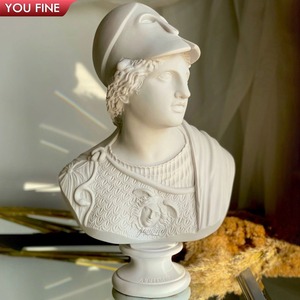 YOUFINE - Busto <span class=keywords><strong>de</strong></span> Retrato <span class=keywords><strong>de</strong></span> Mármol Tallado a Mano Personalizado, Estilo Griego Antiguo, Estatua <span class=keywords><strong>de</strong></span> Cabeza Masculina para Decoración <span class=keywords><strong>de</strong></span> Mansiones y Museos - Product Image 4