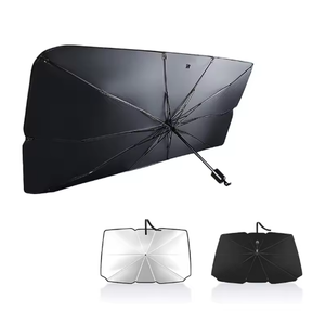 Parasoles Plegables para Auto, Bloqueadores de Rayos UV, Protector de Parabrisas Delantero, Impermeable, con Mango de Plástico Manual - Product Image 4