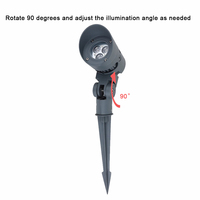 Lampes à piquet LED en aluminium Highlux IP65 Haute luminosité 90 °   Projecteur LED à piquet réglable pour l'éclairage paysager de jardin et de pelouse