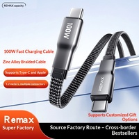 Kabel Data Ponsel Berkualitas Tinggi 100W dengan Anyaman Alloy, Pengisian Daya & Transfer Data Ultra-Cepat 1.2m Dapat Disesuaikan