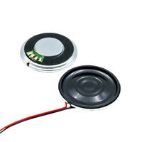 Haut-parleur à coque en fer ronde de 40 mm, 8 ohms 1W, haut-parleur haute puissance pour interphone de bâtiment et contrôle d'accès intelligent