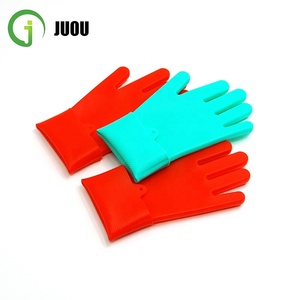 Gants de lavage durables personnalisés, gants de vaisselle multifonctionnels en silicone, gants de lavage en silicone de taille moyenne, vente en gros de 10 ensembles - Product Image 5