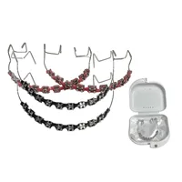 Chaîne décorative colorée et légère pour appareils dentaires, décoration complète pour modèles de brackets, accessoire pour appareil dentaire.
