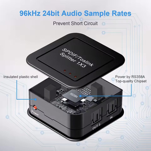 Distribuidor de <span class=keywords><strong>Audio</strong></span> Óptico <span class=keywords><strong>Digital</strong></span> TUTI 1 Entrada 3 Salidas SPDIF Óptico 1X3 - Product Image 5