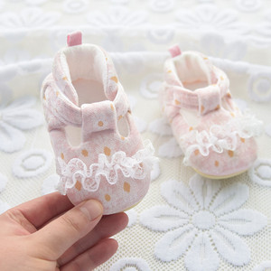 Premières chaussures pour bébé 0-1 an, semelle souple, anti-chute, chaussures de marche précoce pour bébé, nœud, chaussures pour nouveau-né fille - Product Image 1