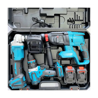 Vente flash : Kit d'outils sans fil 3000 mAh, perceuse-visseuse sans balais, meuleuse d'angle et perceuse électrique Li-ion