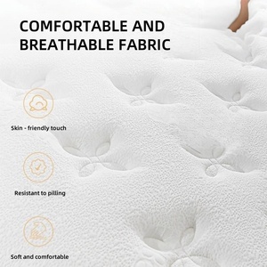 Queen Size Contemporary Design Trifold Mattress Topper Soft Hybrid <strong>Guest</strong> <strong>Bed</strong> with Durable Memory Foam Rolled up Removable Cover - Product Image 4