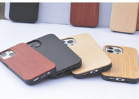 Étui en bois véritable et TPU pour iPhone 13 14 15 16 17 18 Pro Max, gravure personnalisée, coque de téléphone portable en bois pour accessoires iPhone