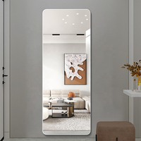 Hot Selling Flexible Acrylic Plastic Mirror Sheets Wall Stickers Full Length Frameless Full Body Mirror Tiles for Bedroom