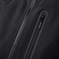 Veste technique urbaine pour homme, coupe-vent, imperméable, minimaliste, en tissu hardshell noir mat, style Gorpcore, DWR, pour la ville et les activités de plein air