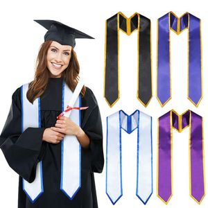 Étole de graduation grise de 72 pouces de haute qualité, confortable et colorée pour l'université, livraison rapide avec finitions décoratives - Product Image 6