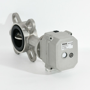 Vanne papillon électrique miniature Tonhe 150 mm PN16 à joint souple pour le contrôle de l'eau - Product Image 1