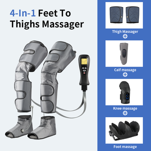 Nhà máy trực tiếp điện Shiatsu áp suất không khí sưởi ấm tập thể dục thể thao phục hồi khởi động đầy đủ Chân máy massage cho máu lưu thông - Product Image 3
