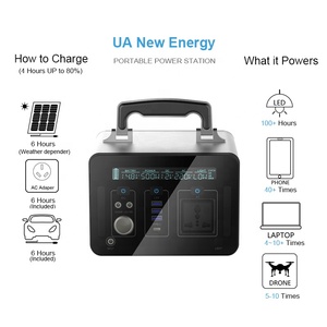 แบตเตอรี่สำรองพกพาขนาดเล็กสำหรับใช้งานกลางแจ้ง 1000W คลื่นไซน์บริสุทธิ์ 12V 67.5Ah 220V DC UPS พร้อมพลังงานแสงอาทิตย์สำหรับสถานีพกพา - Product Image 5