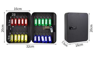 IS 브랜드 호텔 벽걸이형 키 박스 보관 캐비닛, 콤비네이션 자물쇠, 맞춤형 로고 디자인, 무광 화이트 마감, 200x160x80mm - Product Image 4