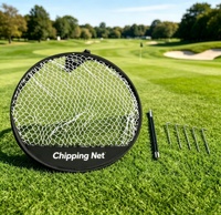 Lot de 3 filets de golf pliables pour l'entraînement au coup de balle et au chip, avec sac de transport et de rangement, idéal pour la pratique du golf et comme cadeau