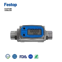 Hoge precisie aluminiumlegering elektronische turbine-stroommeter draagbare industriële diesel vloeibare olie sensor
