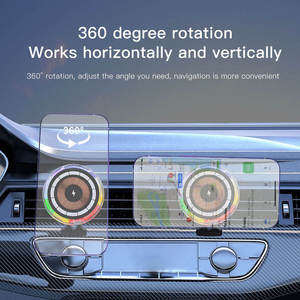 <span class=keywords><strong>Support</strong></span> de téléphone portable pliable en ABS pour sublimation, rotatif à 360°, avec aimant, charge rapide sans fil QC3.0 15W pour <span class=keywords><strong>voiture</strong></span> - Product Image 6