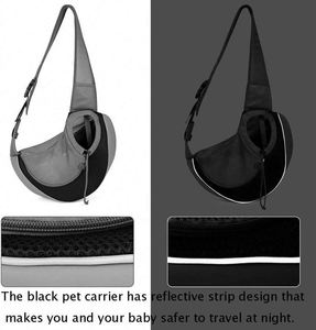 Free Sample Pet <b>Dog</b> <b>Sling</b> <b>Carrier</b> Breathable Mesh Travel Safe <b>Sling</b> Bag <b>Carrier</b> for <b>Dogs</b> Cats - Product Image 6