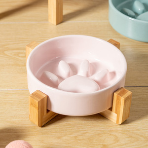 Doe Pet - Comedero para Mascotas con Logotipo Personalizado al por Mayor, Comedero Lento Elevado de Cerámica para Perros - Product Image 3