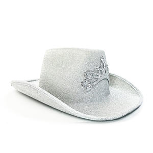 Listo para enviar Moda Despedida de soltera Suministros Perlas Corona imperial Sombreros de <span class=keywords><strong>vaquero</strong></span> occidental Novia para ser Vaquera <span class=keywords><strong>sombrero</strong></span> de <span class=keywords><strong>princesa</strong></span> - Product Image 3