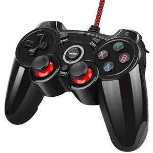 Double Getaran Wired Gaming Controller untuk PC & PS3