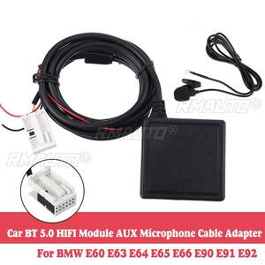 Adaptador de Audio Bluetooth para Auto de 12V, Módulo con Cable, Micrófono Manos Libres para BMW E60 E63 E64 E65 E66 Serie 1 3 - Product Image 1