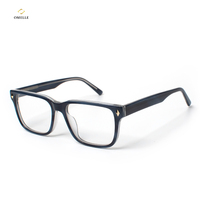Lunettes optiques élégantes, monture légère à bordure complète, verres transparents anti-rayures, plaquettes de nez confortables, correction de la vision quotidienne