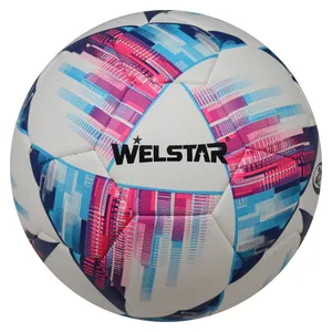 High quality Most popular soccer ball design Customized 3.5mm PVC Foam leather football ball size 5