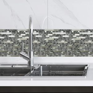 Piastrelle Moderne Antiche Italiane in Vetro Rubino e Diamante Nero <span class=keywords><strong>Imola</strong></span> 300x300mm, Mosaico per Decorazione Cucina o Bagno - Product Image 2