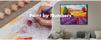 Kit de peinture par numéros M-222 Hortensia bleu, paysage floral de jardin, peinture acrylique DIY pour adultes
