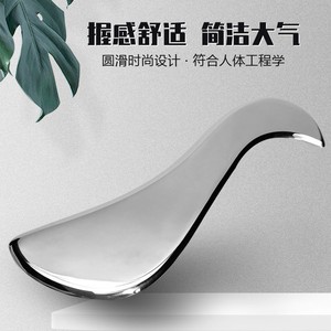 HZ, suministro de fábrica, forma de cuchillo, acero inoxidable, Gua Sha, aleación de Zinc, herramienta de masaje de Metal Guasha, logotipo personalizado, crema para ojos, cuchara, maquillaje - Product Image 5