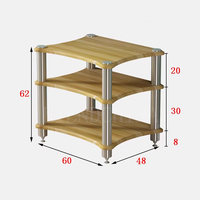 Support de haut-parleur d'amplificateur de puissance d'armoire de son HIFI DK-018 avec des clous de pied absorbant les chocs