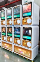 WANGERBAO Distributeur de capsules Gacha populaire en métal, mini, avec accepteur de pièces, système Android et écran vidéo