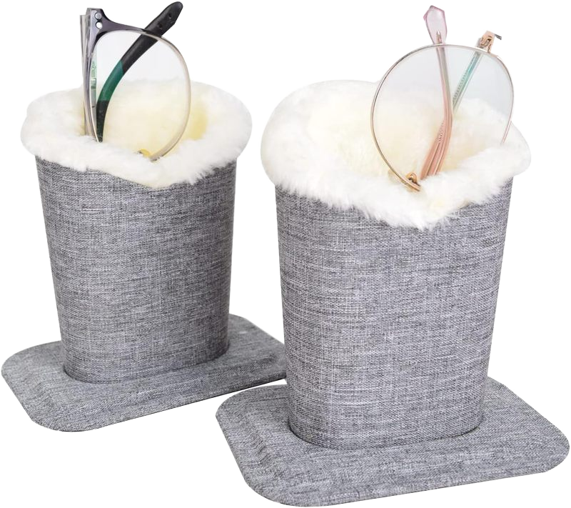 8 Slots PU Leather Sunglasses Storage
