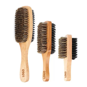 Brosse à barbe double en poils de sanglier pour homme - Product Image 1